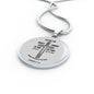 Armor Of God Bible Verse Inspirational Gift Circle Pendant Stainless Steel or 18k Gold 18-22" - Express Your Love Gifts