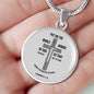 Armor Of God Bible Verse Inspirational Gift Circle Pendant Stainless Steel or 18k Gold 18-22" - Express Your Love Gifts