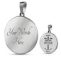 Armor Of God Bible Verse Inspirational Gift Circle Pendant Stainless Steel or 18k Gold 18-22" - Express Your Love Gifts