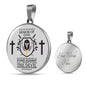 Armor Of God Ephesians 6:1118 Circle Necklace Stainless Steel or 18k Gold 18-22" - Express Your Love Gifts