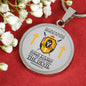 Armor Of God Ephesians 6:1118 Circle Necklace Stainless Steel or 18k Gold 18-22" - Express Your Love Gifts
