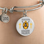 Armor Of God Ephesians 6:1118 Stainless Steel or 18k Gold Bangle Bracelet - Express Your Love Gifts