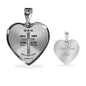 Armor of God Ephesians Necklace Stainless Steel or 18k Gold Heart Pendant 18-22" - Express Your Love Gifts
