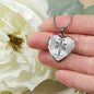 Armor of God Ephesians Necklace Stainless Steel or 18k Gold Heart Pendant 18-22" - Express Your Love Gifts