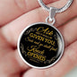 Ask And It Shall Be Given You Circle Necklace Stainless Steel or 18k Gold 18-22" - Express Your Love Gifts