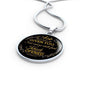 Ask And It Shall Be Given You Circle Necklace Stainless Steel or 18k Gold 18-22" - Express Your Love Gifts