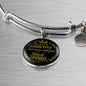 Ask And It Shall Be Given You Stainless Steel or 18k Gold Circle Bracelet Bangle - Express Your Love Gifts