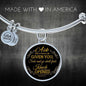 Ask And It Shall Be Given You Stainless Steel or 18k Gold Circle Bracelet Bangle - Express Your Love Gifts