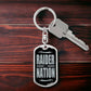 Raider Football Fan Swivel Keychain Stainless Steel or 18k Gold Dog Tag-Express Your Love Gifts