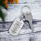 Ten Commandments English Bible Keychain Stainless Steel or 18k Gold Dog Tag-Express Your Love Gifts