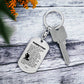 Firefighter's Prayer Bible Keychain Stainless Steel or 18k Gold Dog Tag-Express Your Love Gifts