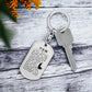 Psalm 23 Chinese Bible Keychain Stainless Steel or 18k Gold Dog Tag-Express Your Love Gifts