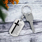 Lords Prayer Spanish Padre Nuestro Bible Keychain Stainless Steel or 18k Gold Dog Tag-Express Your Love Gifts