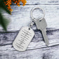 Ten Commandments Italian Dieci Comandamenti Bible Keychain Stainless Steel or 18k Gold Dog Tag-Express Your Love Gifts