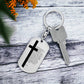 Lord's Prayer Bible Keychain Stainless Steel or 18k Gold Dog Tag-Express Your Love Gifts