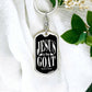 Jesus is the GOAT Matthew 28.18 Swivel Keychain Stainless Steel or 18k Gold Dog Tag-Express Your Love Gifts