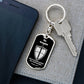 Isaiah 54:17 No Weapon Necklace Swivel Keychain Stainless Steel or 18k Gold Dog Tag-Express Your Love Gifts