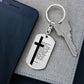 Lord's Prayer Chinese Bible Keychain Stainless Steel or 18k Gold Dog Tag-Express Your Love Gifts