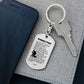 Firefighter's Prayer Bible Keychain Stainless Steel or 18k Gold Dog Tag-Express Your Love Gifts