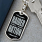 Raider Football Fan Swivel Keychain Stainless Steel or 18k Gold Dog Tag-Express Your Love Gifts