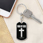 Man of God 1 Timothy 6 Bible Keychain Stainless Steel or 18k Gold Dog Tag-Express Your Love Gifts