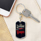 Licensed Vampire Phlebotomist Nurse Swivel Keychain Stainless Steel or 18k Gold Dog Tag-Express Your Love Gifts