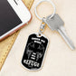 Psalm 91 Refuge Under His Wings Swivel Keychain Stainless Steel or 18k Gold Dog Tag-Express Your Love Gifts