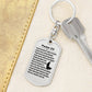 Psalm 23 Polish Psalm Dawida Bible Keychain Stainless Steel or 18k Gold Dog Tag-Express Your Love Gifts