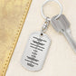 Ten Commandments Polish Przykazań Bożych Bible Keychain Stainless Steel or 18k Gold Dog Tag-Express Your Love Gifts