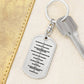 Ten Commandments English Bible Keychain Stainless Steel or 18k Gold Dog Tag-Express Your Love Gifts