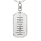 Ten Commandments Tagalog Sampung Utos Bible Keychain Stainless Steel or 18k Gold Dog Tag-Express Your Love Gifts