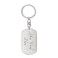 Ten Commandments German 10 Gebote Halskette Bible Keychain Stainless Steel or 18k Gold Dog Tag-Express Your Love Gifts