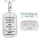 Ten Commandments Spanish Diez Mandamientos Bible Keychain Stainless Steel or 18k Gold Dog Tag-Express Your Love Gifts