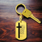 Lord's Prayer Chinese Bible Keychain Stainless Steel or 18k Gold Dog Tag-Express Your Love Gifts