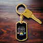 Eat Sleep Poke People Nurse Swivel Keychain Stainless Steel or 18k Gold Dog Tag-Express Your Love Gifts