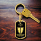 Isaiah 54:17 No Weapon Necklace Swivel Keychain Stainless Steel or 18k Gold Dog Tag-Express Your Love Gifts