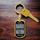 Raider Football Fan Swivel Keychain Stainless Steel or 18k Gold Dog Tag-Express Your Love Gifts