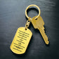 Ten Commandments Spanish Diez Mandamientos Bible Keychain Stainless Steel or 18k Gold Dog Tag-Express Your Love Gifts