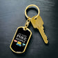 Eat Sleep Poke People Nurse Swivel Keychain Stainless Steel or 18k Gold Dog Tag-Express Your Love Gifts