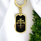Man of God Cross Timothy Bible Keychain Stainless Steel or 18k Gold Dog Tag-Express Your Love Gifts