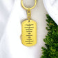 Ten Commandments Russian Bible Keychain Stainless Steel or 18k Gold Dog Tag-Express Your Love Gifts