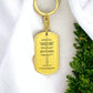 Ten Commandments Chinese Bible Keychain Stainless Steel or 18k Gold Dog Tag-Express Your Love Gifts