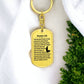 Psalm 23 Polish Psalm Dawida Bible Keychain Stainless Steel or 18k Gold Dog Tag-Express Your Love Gifts