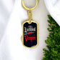 Licensed Vampire Phlebotomist Nurse Swivel Keychain Stainless Steel or 18k Gold Dog Tag-Express Your Love Gifts