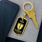 Isaiah 54:17 No Weapon Necklace Swivel Keychain Stainless Steel or 18k Gold Dog Tag-Express Your Love Gifts