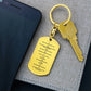 Ten Commandments Italian Dieci Comandamenti Bible Keychain Stainless Steel or 18k Gold Dog Tag-Express Your Love Gifts