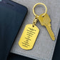Ten Commandments Russian Bible Keychain Stainless Steel or 18k Gold Dog Tag-Express Your Love Gifts