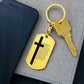 Lord's Prayer Bible Keychain Stainless Steel or 18k Gold Dog Tag-Express Your Love Gifts