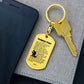 Firefighter's Prayer Bible Keychain Stainless Steel or 18k Gold Dog Tag-Express Your Love Gifts