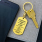 Ten Commandments German 10 Gebote Halskette Bible Keychain Stainless Steel or 18k Gold Dog Tag-Express Your Love Gifts